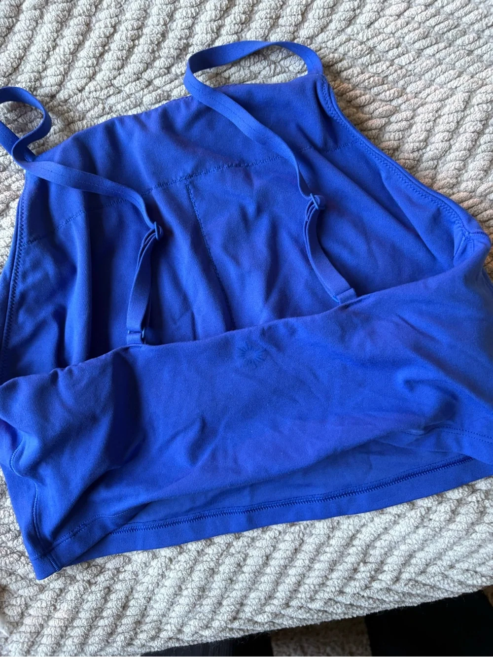 aerie Royal Blue Cropped Tank Top - Picture 3 of 3